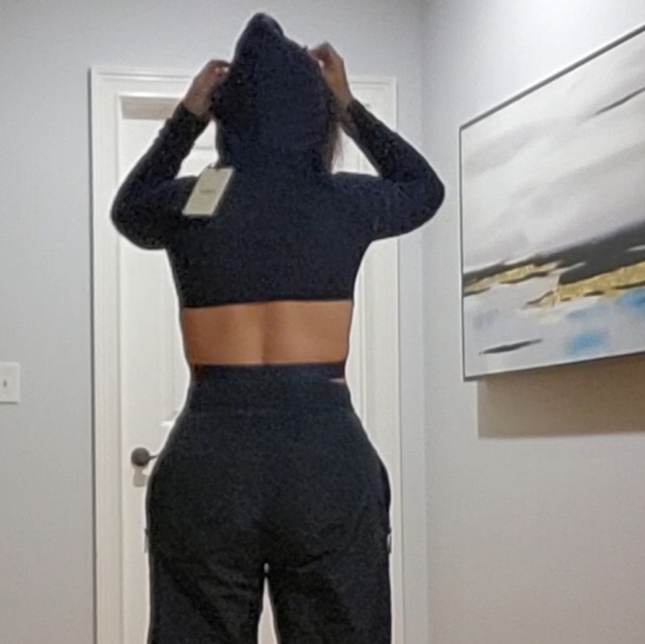 Fendi Top Knitted Fabric Atlhletic Wear Hoodie Cropped - Picture 11 of 11